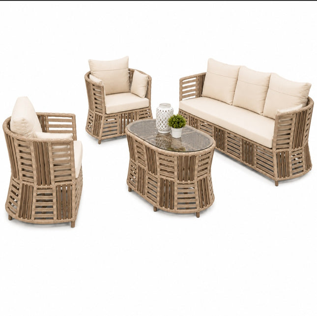 4-Piece Outdoor Garden Furniture Set