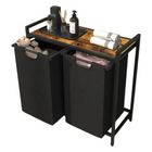 Laundry Basket, 2 Compartments