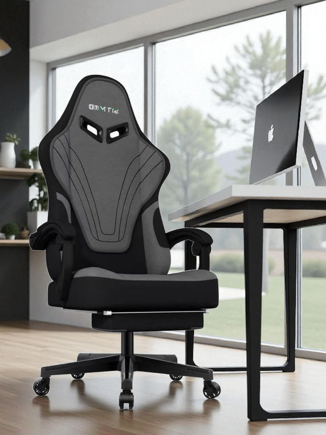 SITMOD Ergonomic Gaming Chair Grey Premium, Reclining with Footrest