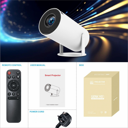 Ultra HD Mini Projector WiFi and Bluetooth