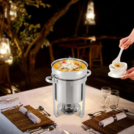11L Stainless Steel Soup Chafing Dish / Food Warmer