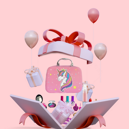 Kids’ Makeup Set with Unicorn Case