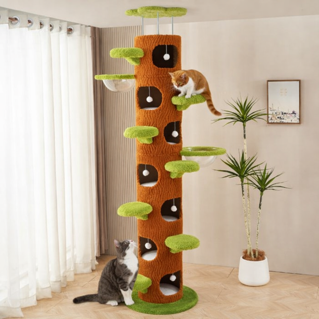 Cat Tree Tower with Multi Level Platforms 250–280 cm