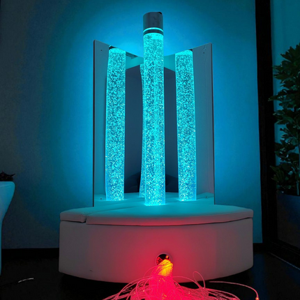 Sensory Fibre Optic Tails with Bubble Tube