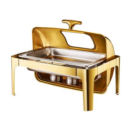Chafing Dish Buffet Food Warmer Stainless Steel Catering Set Gold 9L