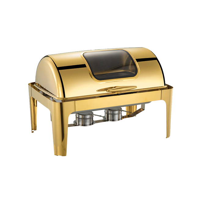 Chafing Dish Buffet Food Warmer Stainless Steel Catering Set Gold 9L