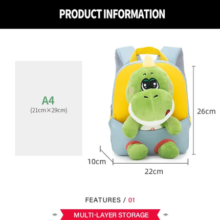 Children's backpacks with stuffed animals