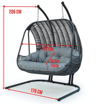Double Hanging Swing Chair