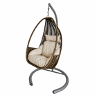 Rope Hanging Egg Chair with Stand