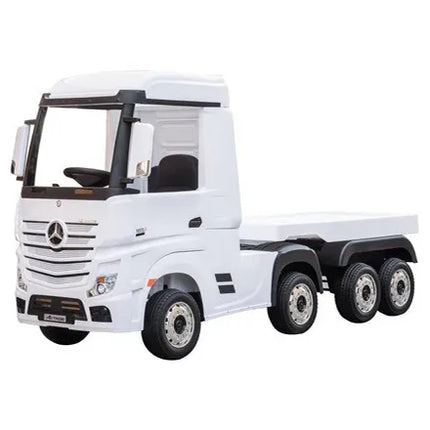 Mercedes Actros 12v Electric Ride On Truck for Kids White
