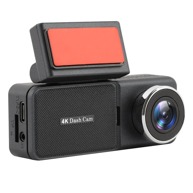 4K Ultra HD Dash Cam Front Recording, WiFi, Night Vision, Loop Recording