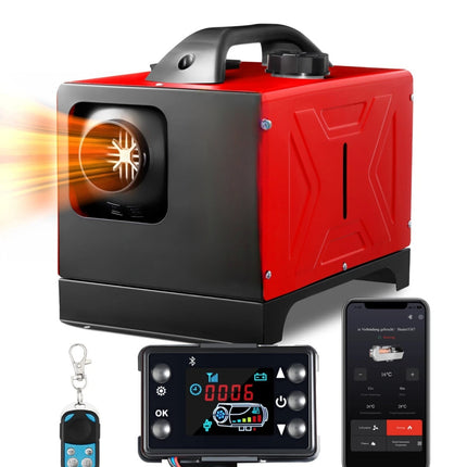 12V/24V All-in-One Diesel Air Heater with Bluetooth, Remote & Built-in 220V Inverter