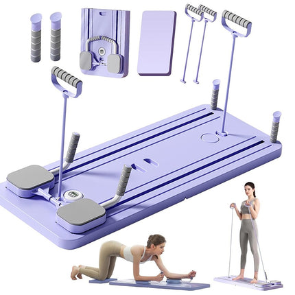 Foldable Pilates Reformer Set, Multifuctional Pilates Board