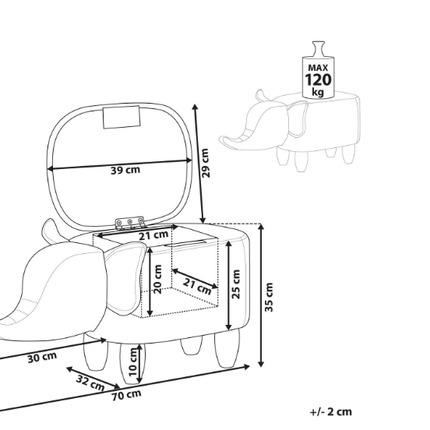 Elephant Storage Stool