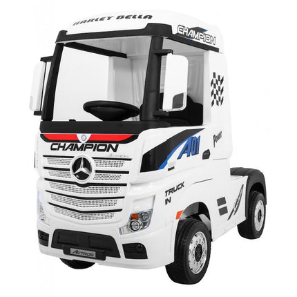 Mercedes Actros 12v Electric Ride On Truck for Kids White