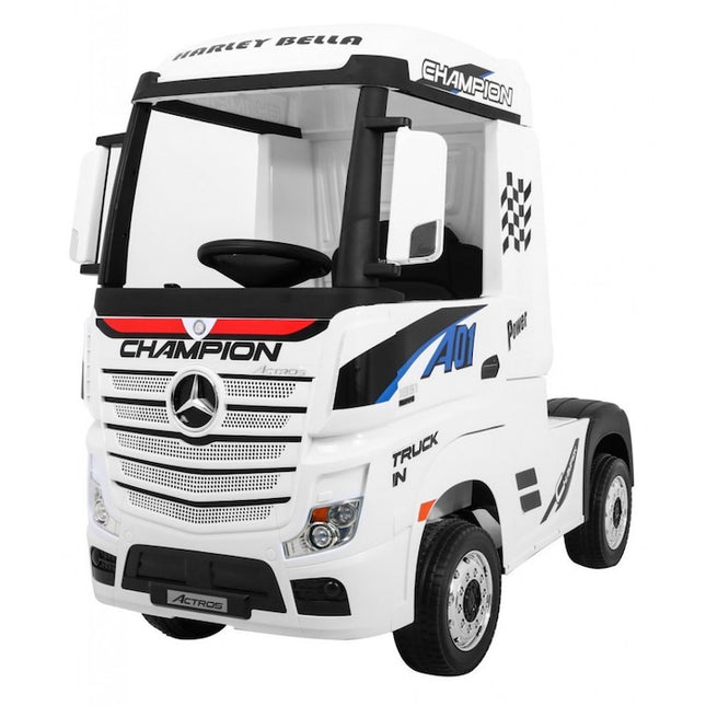 Mercedes Actros 12v Electric Ride On Truck for Kids White