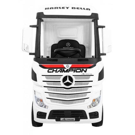 Mercedes Actros 12v Electric Ride On Truck for Kids White