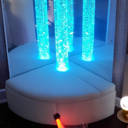 Sensory Fibre Optic Tails with Bubble Tube