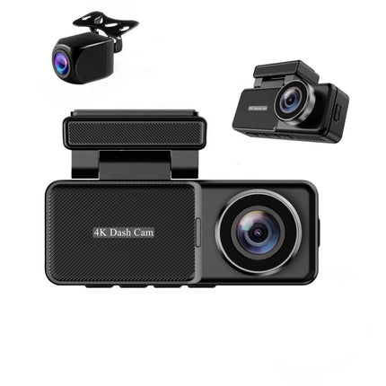 4K Ultra HD Dash Cam Front Recording, WiFi, Night Vision, Loop Recording