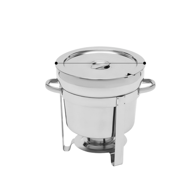 11L Stainless Steel Soup Chafing Dish / Food Warmer