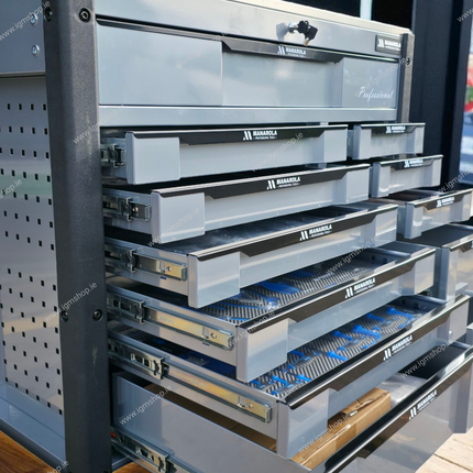 MANAROLA Professional 12-Drawer Tool Cabinet with Complete Tool Set