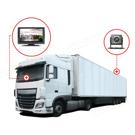 7 Inch Wireless Parking Camera System for Trucks, Vans and Buses