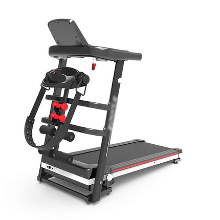 Folding Treadmill with a Massager and Dumbbells12km/h