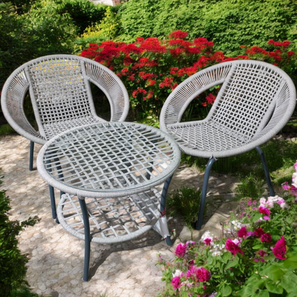 2-Seater Garden Rope Furniture Set