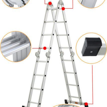 Foldable Multi-Purpose 5 Way Ladder