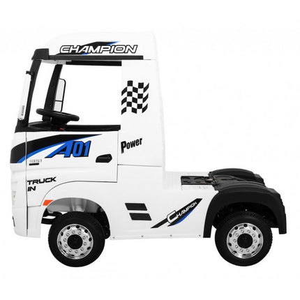 Mercedes Actros 12v Electric Ride On Truck for Kids White