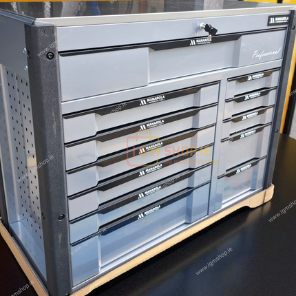 MANAROLA Professional 12-Drawer Tool Cabinet with Complete Tool Set
