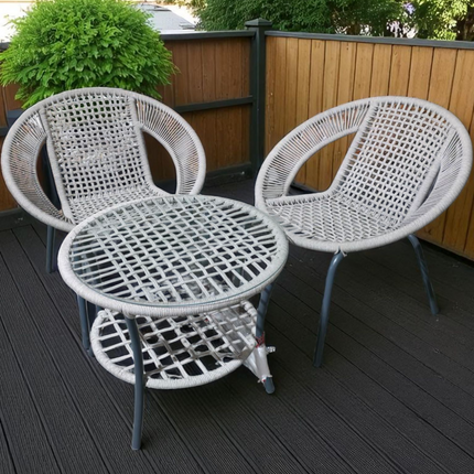 2-Seater Garden Rope Furniture Set