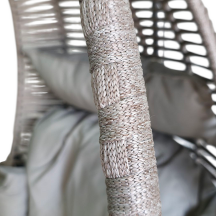 Rope Hanging Egg Chair with Stand