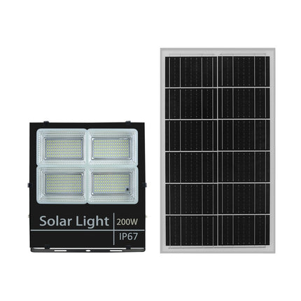 4 Grid Solar Floodlight 100W with 25W Solar Panel