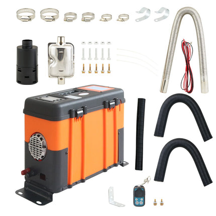 5kW Diesel Air Heater 12V 24V 220V Slim or Square Orange Black