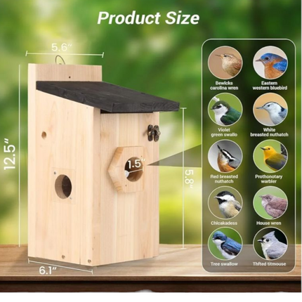 Smart Birdhouse with Camera & Solar Panel