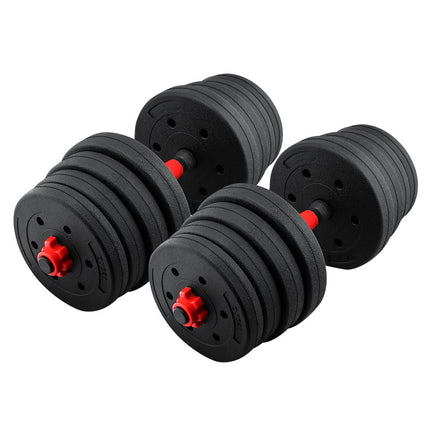 30kg Adjustable Dumbbell and Barbell Set