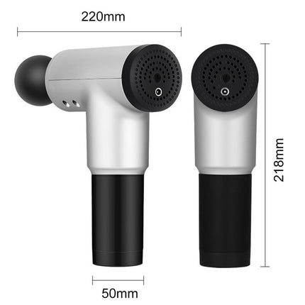 Massage GunMassage Gun Hand-Held Therapy Device For Relaxing Shock Vibration Deep MusclesBrand newMaterial: ABSPower: 2030WNumber Of Massage Heads: 4Battery Capacity: 2500mAhRa