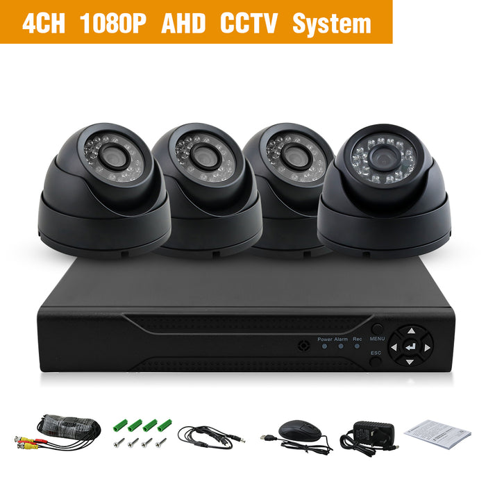 4x CCTV Camera Dome System Kit, WITH HARD DRIVE 500gb