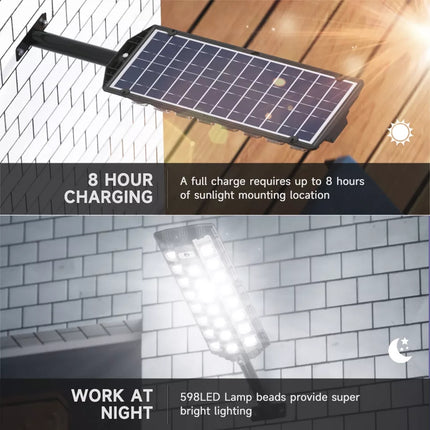 LED solar street lightBrand new item, Irish stock, next day delivery if ordered before 12am. (excluding weekends and bank holidays) 
 
【EASY TO Install &amp; SAVE MONEY】The solar street l