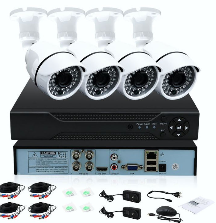 CCTV 4 Camera System Home Security Kit