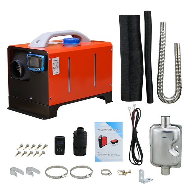 Diesel air heater 8kw 12vDiesel air heater 8kw 12v camper motorhome boat
Description
8KW Diesel Air Heater 12V Diesel Diesel Air Heater Parking Heater with LCD Thermostat Monitor and Remote 