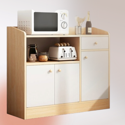 Kitchen cabinet Wooden free standing 90x30x80cmBring a touch of elegance and practicality to your kitchen with our Wooden Free-Standing Kitchen Cabinet. Measuring 90x30x80cm, this cabinet is the perfect size for 