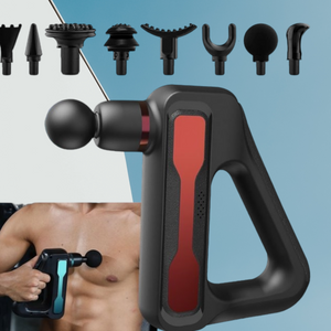 Massage GunMassage Gun Hand-Held Therapy Device For Relaxing Shock Vibration Deep MusclesBrand newMaterial: ABSPower: 2030WNumber Of Massage Heads: 4Battery Capacity: 2500mAhRa