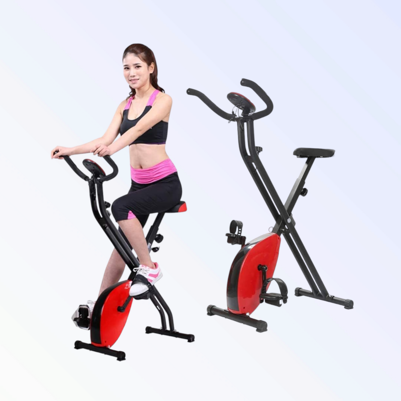 Stationary bike sale fitness tracker