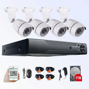 5MP Megapixel cctv camera system Face recognition5MP Megapixel cctv camera system Face recognitionPackage included:- 1 X 4CH DVR Digital Video Recorder(1tb GB HDD included)- 4 X 60feet(18m) Video Cable for Camera- 