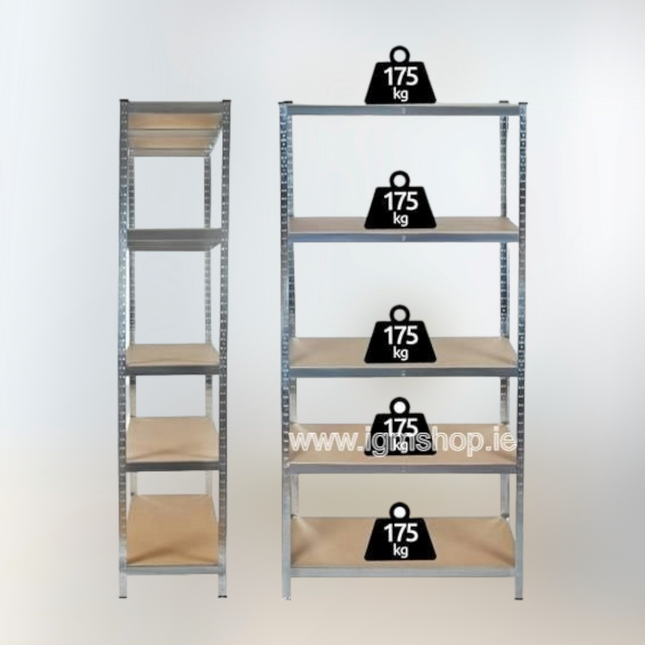 Galvanized Shelving 5 tier boltless storage units
Brand new.
Galvanized Shelving 5 tier boltless storage units 2 sizes


5 tier galvanized shelving



Sizes:
180x90x40cm € 45


180x90x60cm € 55
180x120x60cm €65



