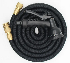 Expandable Garden Hose + Spray GunExpandable Garden Hose + Spray Gun
Super strong and durable yet ultralightweight.
 
Automatically Expands up to about 3 times when water is turned on.
Automatically 