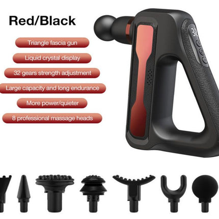 Massage GunMassage Gun Hand-Held Therapy Device For Relaxing Shock Vibration Deep MusclesBrand newMaterial: ABSPower: 2030WNumber Of Massage Heads: 4Battery Capacity: 2500mAhRa