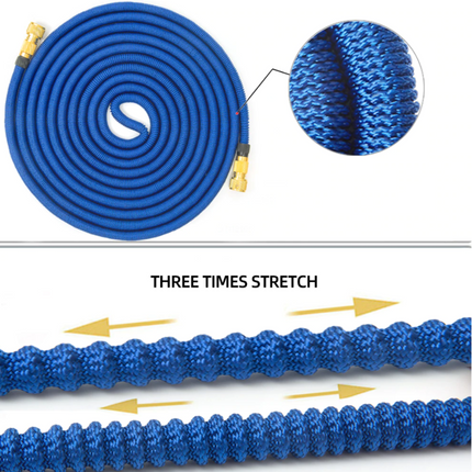 Expandable Garden Hose + Spray GunExpandable Garden Hose + Spray Gun
Super strong and durable yet ultralightweight.
 
Automatically Expands up to about 3 times when water is turned on.
Automatically 